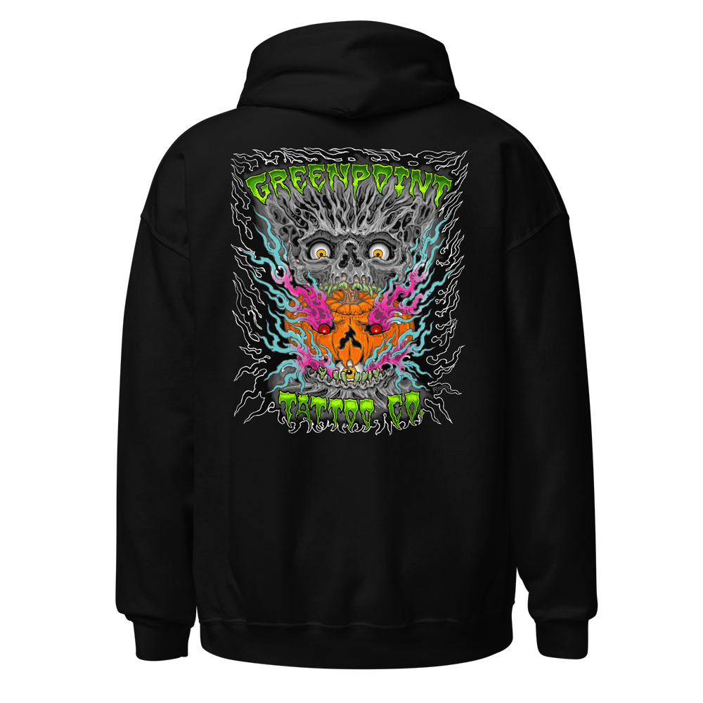 【Peter Do】Logo Creased Tattoo Hoodie Peter Do Black Tattoo Hoodie Peter Do